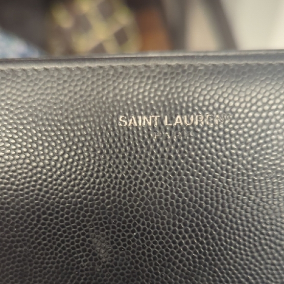 Saint Laurent Textured Black Wallet - Picture 7 of 16